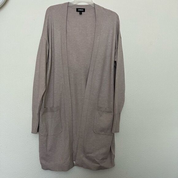 Express Sweaters - Express Long Pocket Cardigan size M